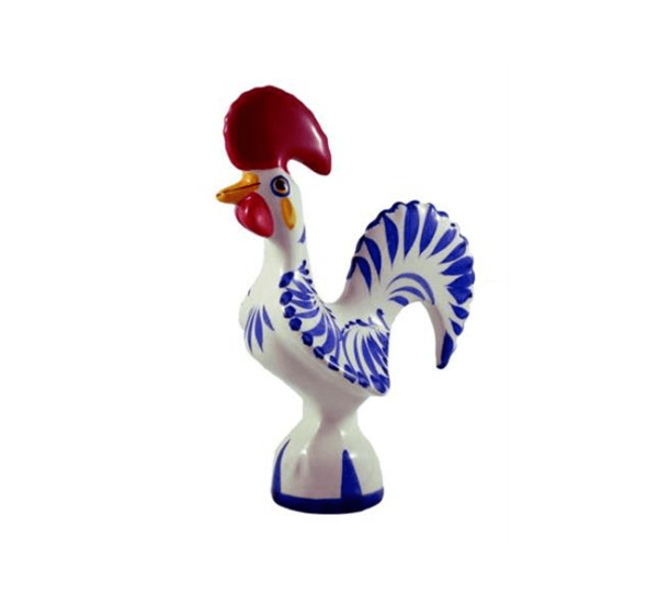 Good Luck Rooster Blue and White 15cm