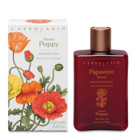 L'Erbolario Sweet Poppy Shower Gel
