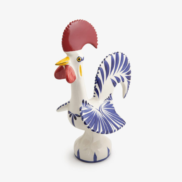 Good Luck Rooster Blue and White 29cm